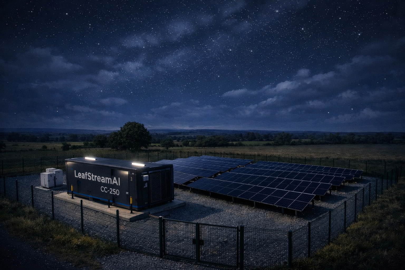 LeafStreamAI Solar Facility